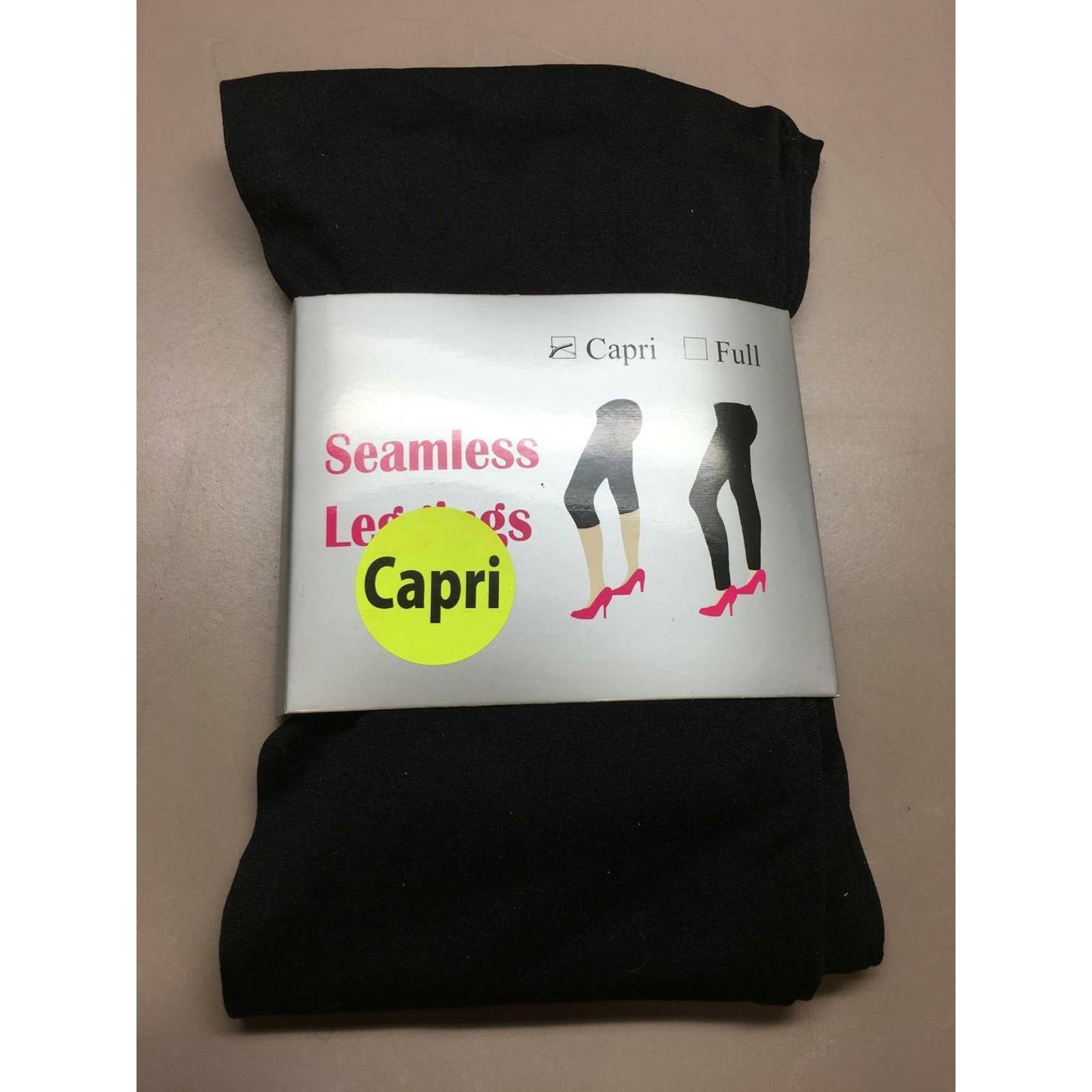 Euberah New Black Capri Seamless Leggings One Size Fits Most PolyesterSpandex
